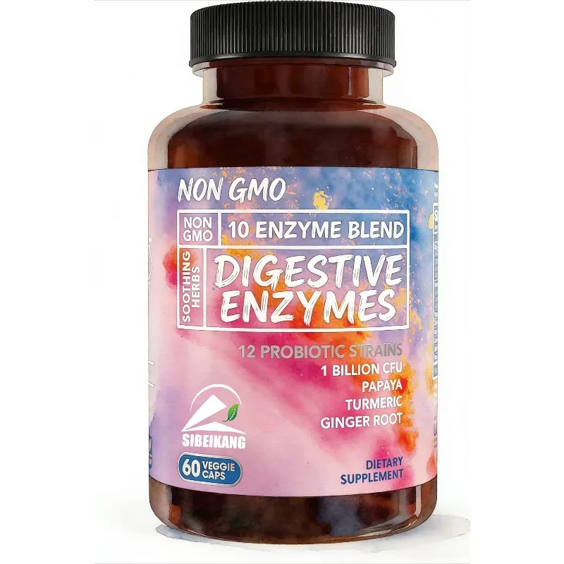 

Digestive enzyme capsules contain 12 strains of 1 billion CFU probiotics, bromelain and papain, which help digest -60 capsules