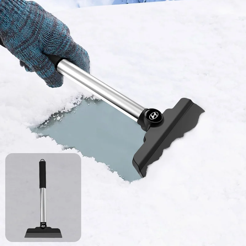 Car Snow Brush Cleaning Shovel Glass Ice Scrapers Tool For Hyundai HB20 KONA i20 i10 IONIQ Elantra Palisade Sonata Grandeur view 2