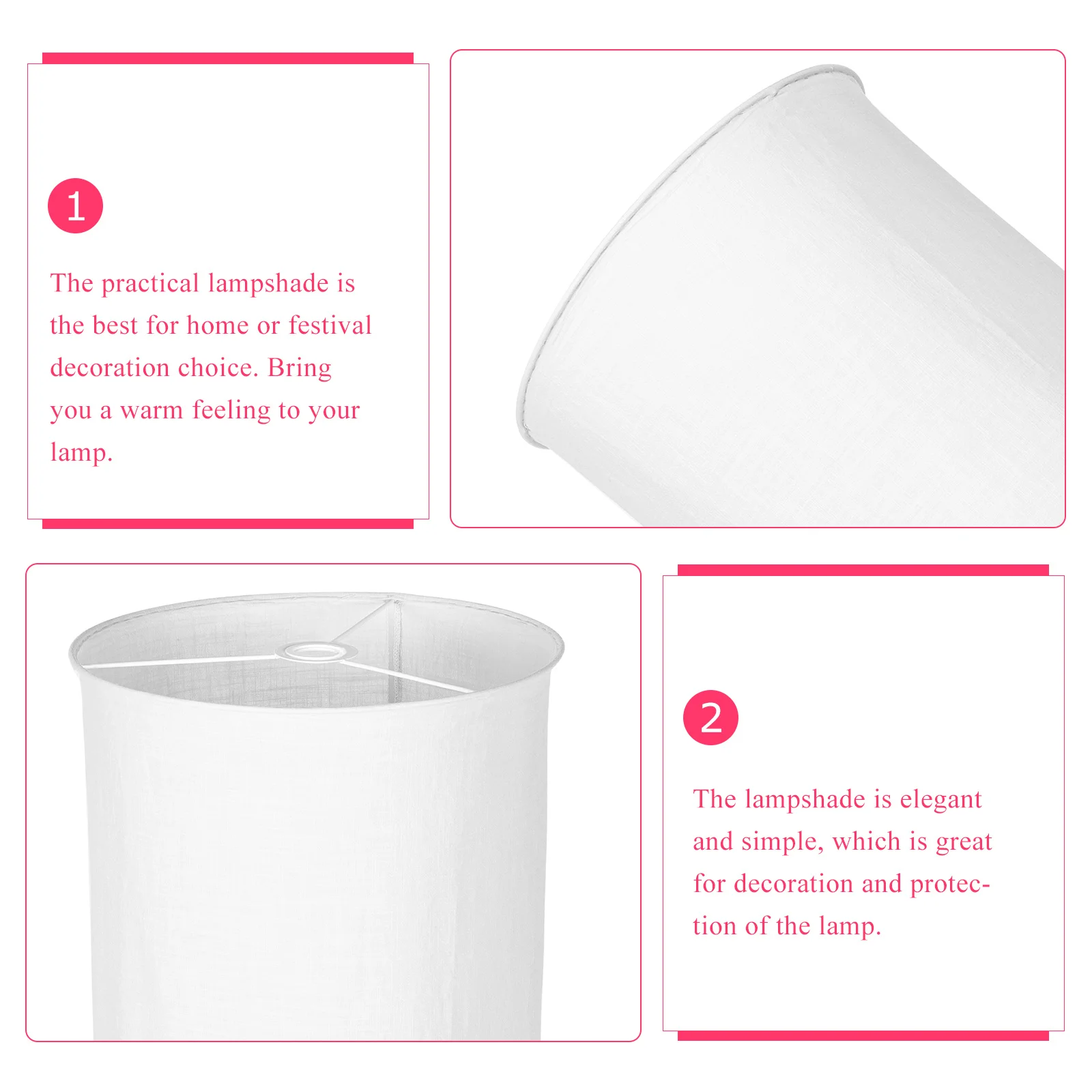 

Simple Elegant Hanging Lamp Shade For Home Decoration White Chandelier Shades Clip On Pendant Light Cover Modern Table Lamp