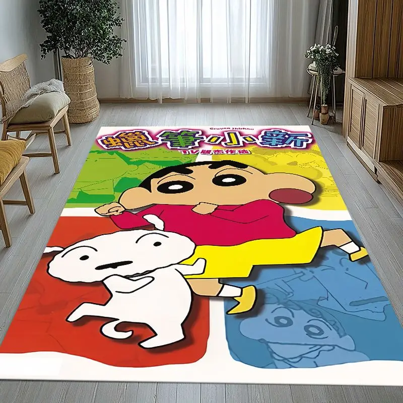 Funny C-Crayon Shin-chans Cartoon Soft Non-Slip Large Area Rug for Living Room,Bedroom Playroom Carpet Mat for Sofa,Home Decor