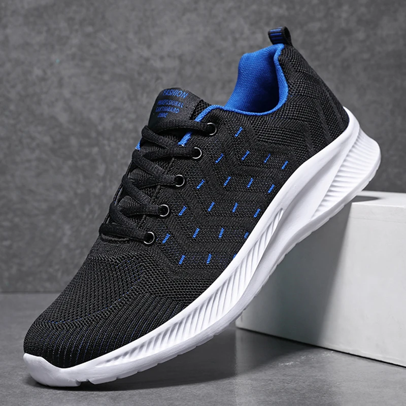 2023 New Men Running Shoes Breathable Outdoor Male Walking Shoes Lightweight Men\'s Sneakers Soft Anti-slip Tennis