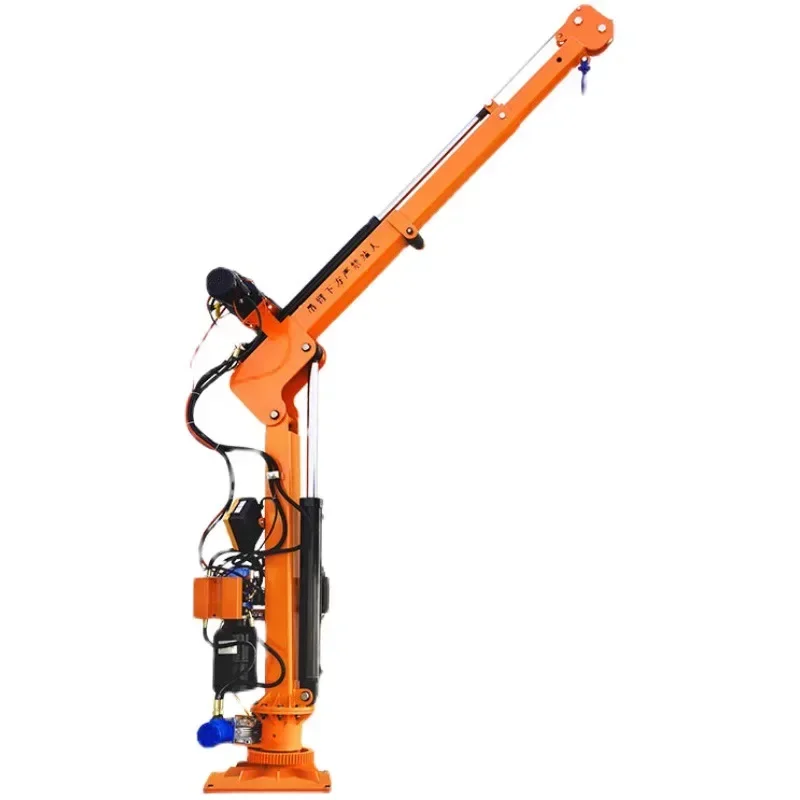 

Fully electric 12V hydraulic vehicle mounted crane 220 mobile small vehicle mounted boom crane winch remote control lift