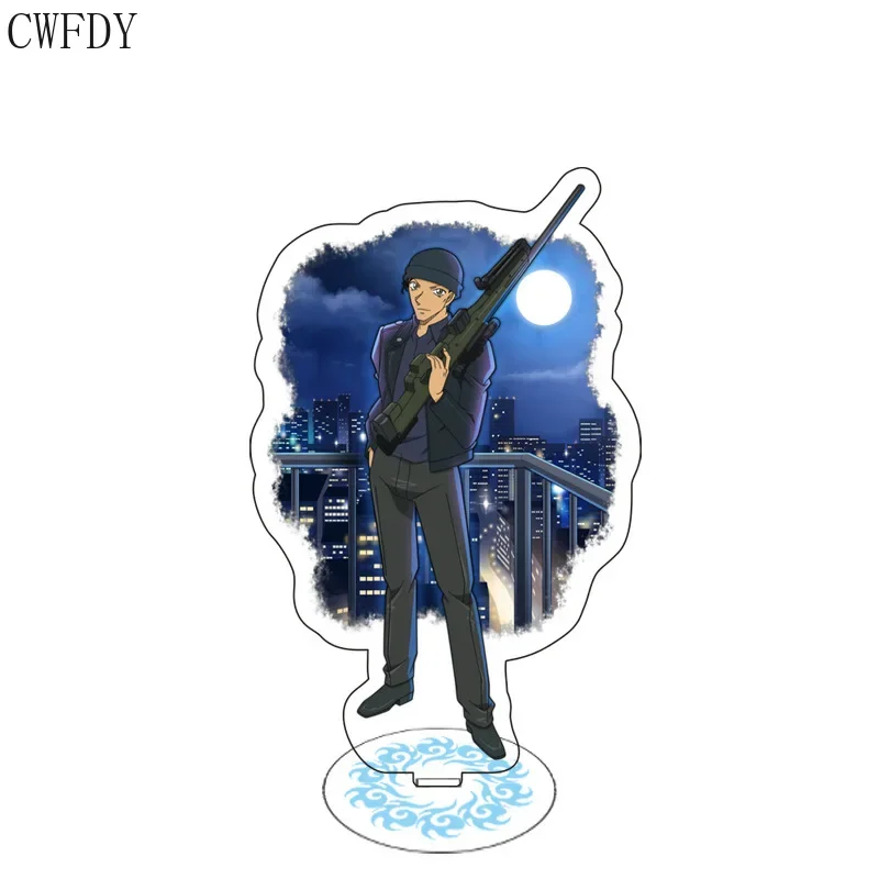 Detective Conan Anime Figure Acrylic Stand Cartoon Action Decoration Cosplay Model Plate Small Desktop Toy Keychain Wedding Gift