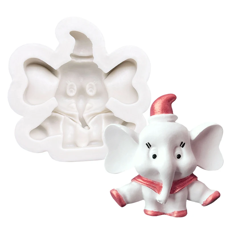 Affe Löwe Hase Elefant Giraffe Silikon-Zuckergussform Harzwerkzeuge Cupcake-Backform Fondant-Kuchendekorationswerkzeuge – Detail 11