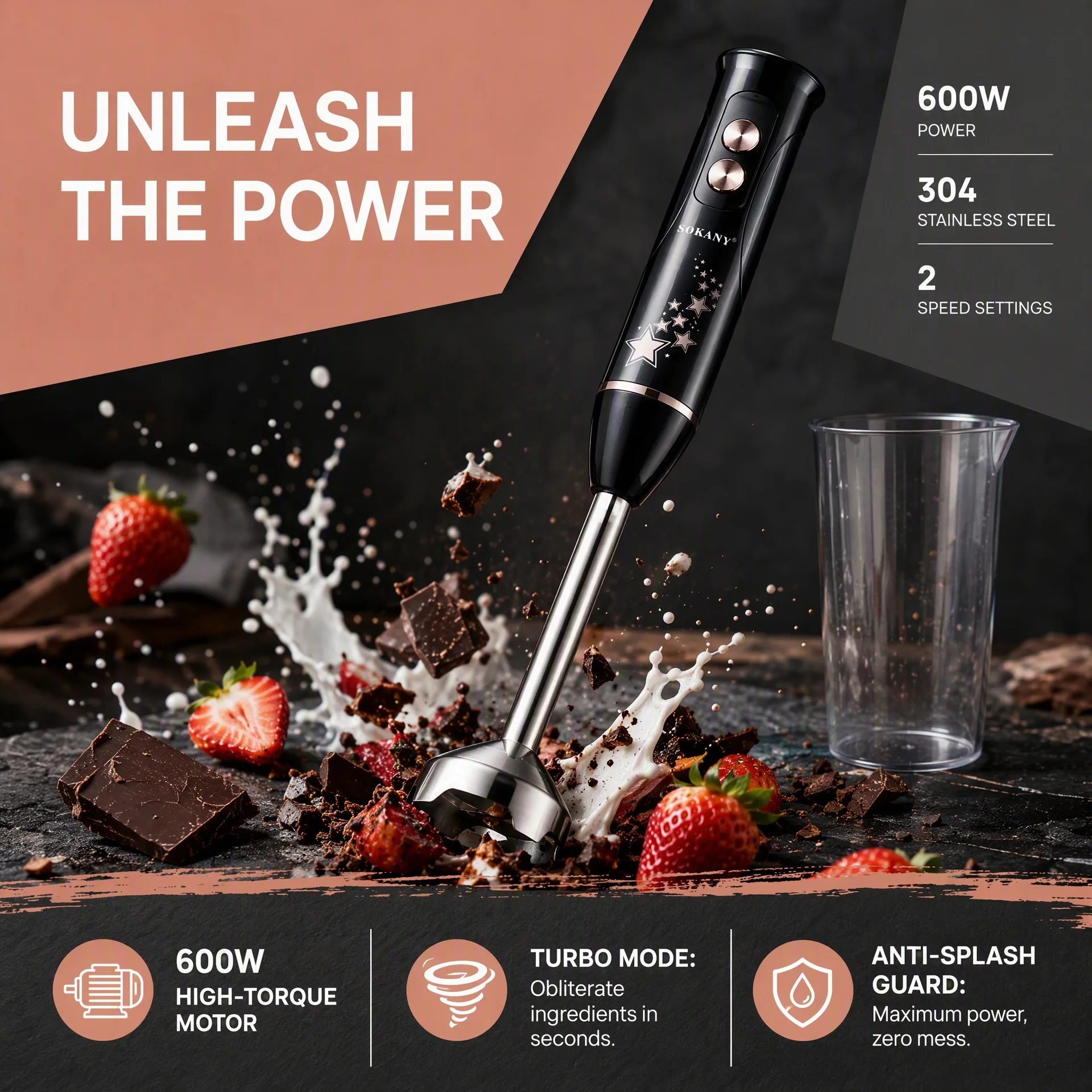 Cross-border handheld electric - Baby Food Hand Blender ulasan dan harga