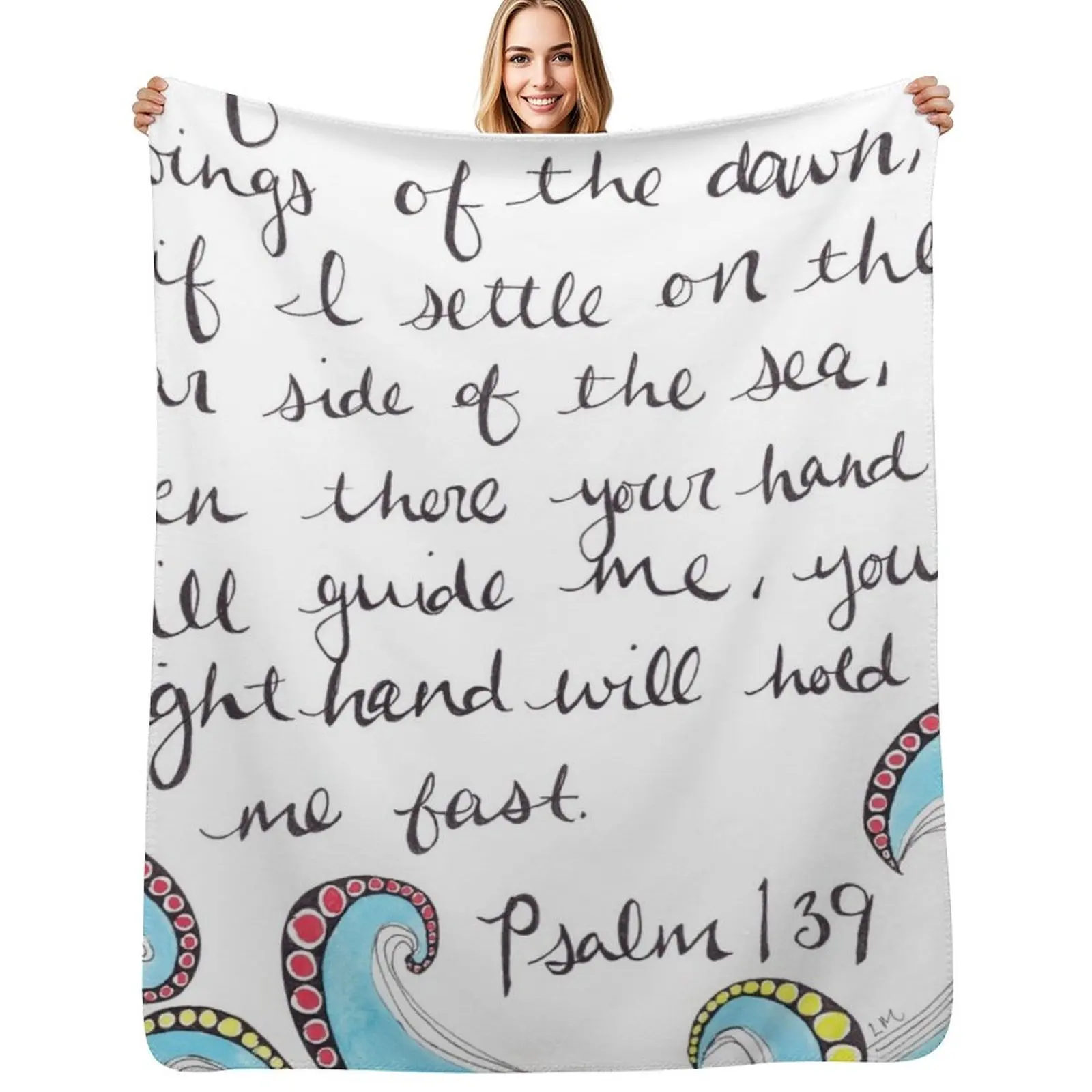 

Psalm 139 Throw Blanket Luxurious Soft Blanket Holiday Gift for Family