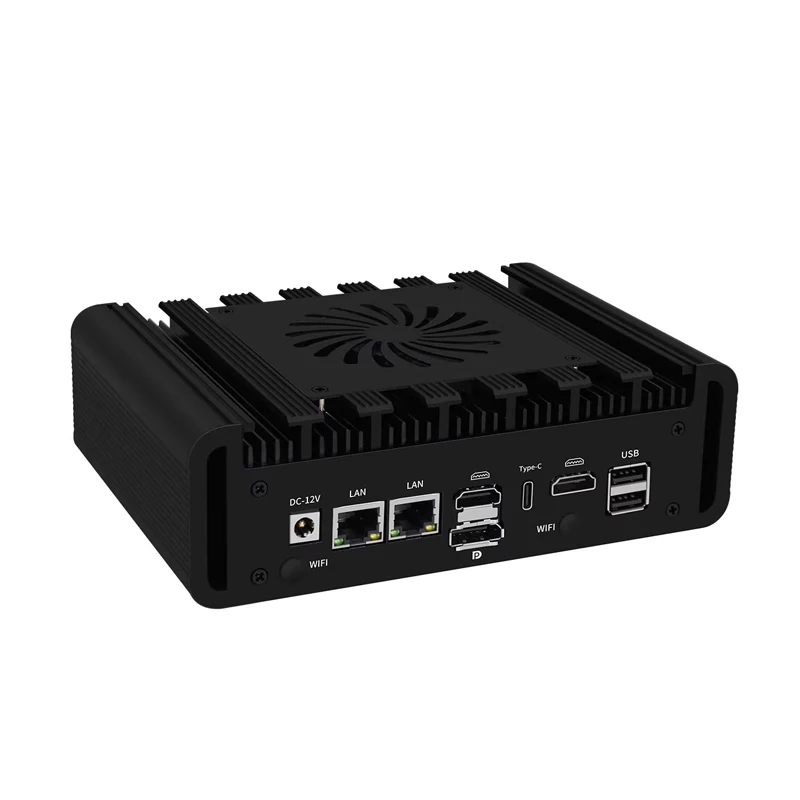 Quad display Intel i7 13620H Mini Soft Router 10Core 2xLan Intel I219G i226V 2.5G 2*COM Win11 Industrial Fanless Computer