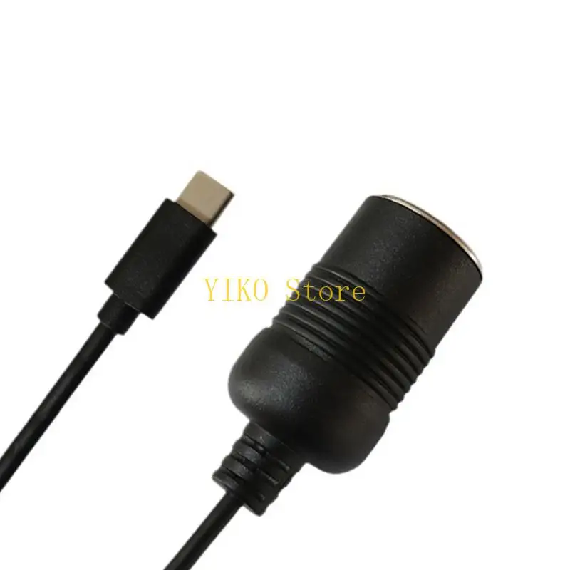 K32C Auto Interior Accessories Plug Connector Adapter USB C To 12V Converter Adapter