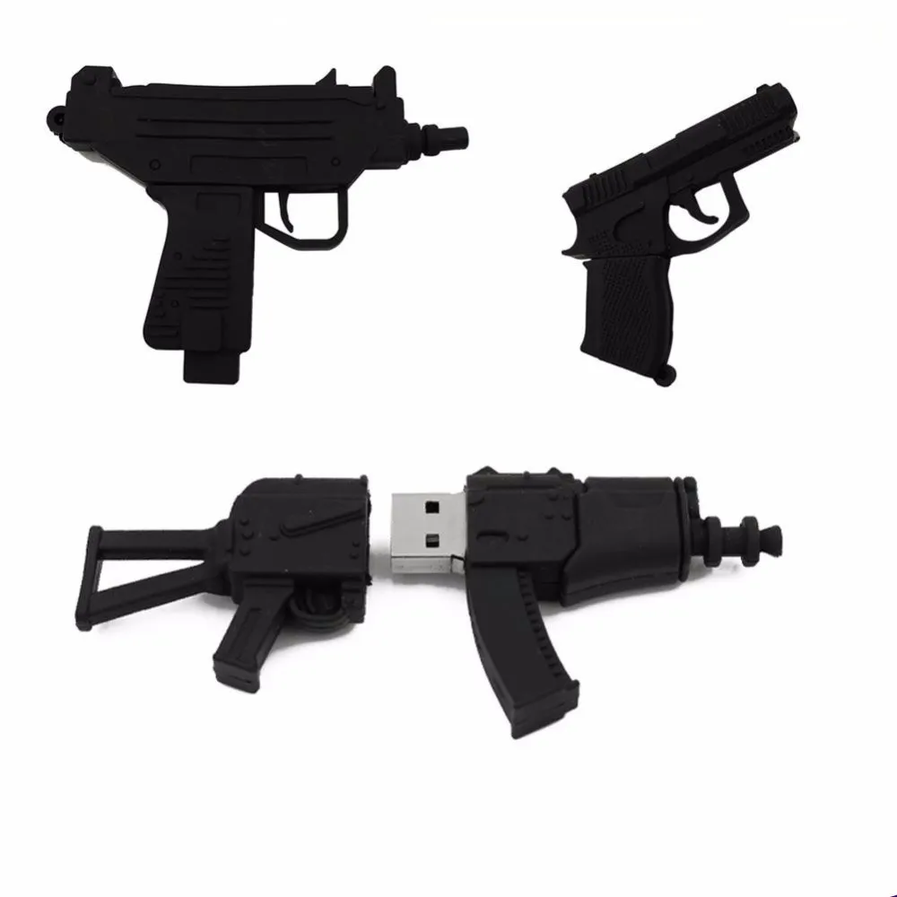 Suntrsi Usb Flash Drive gun model Cartoon 64G 8GB Pen Drive 16GB 32GB Usb Memory Stick gift For PC