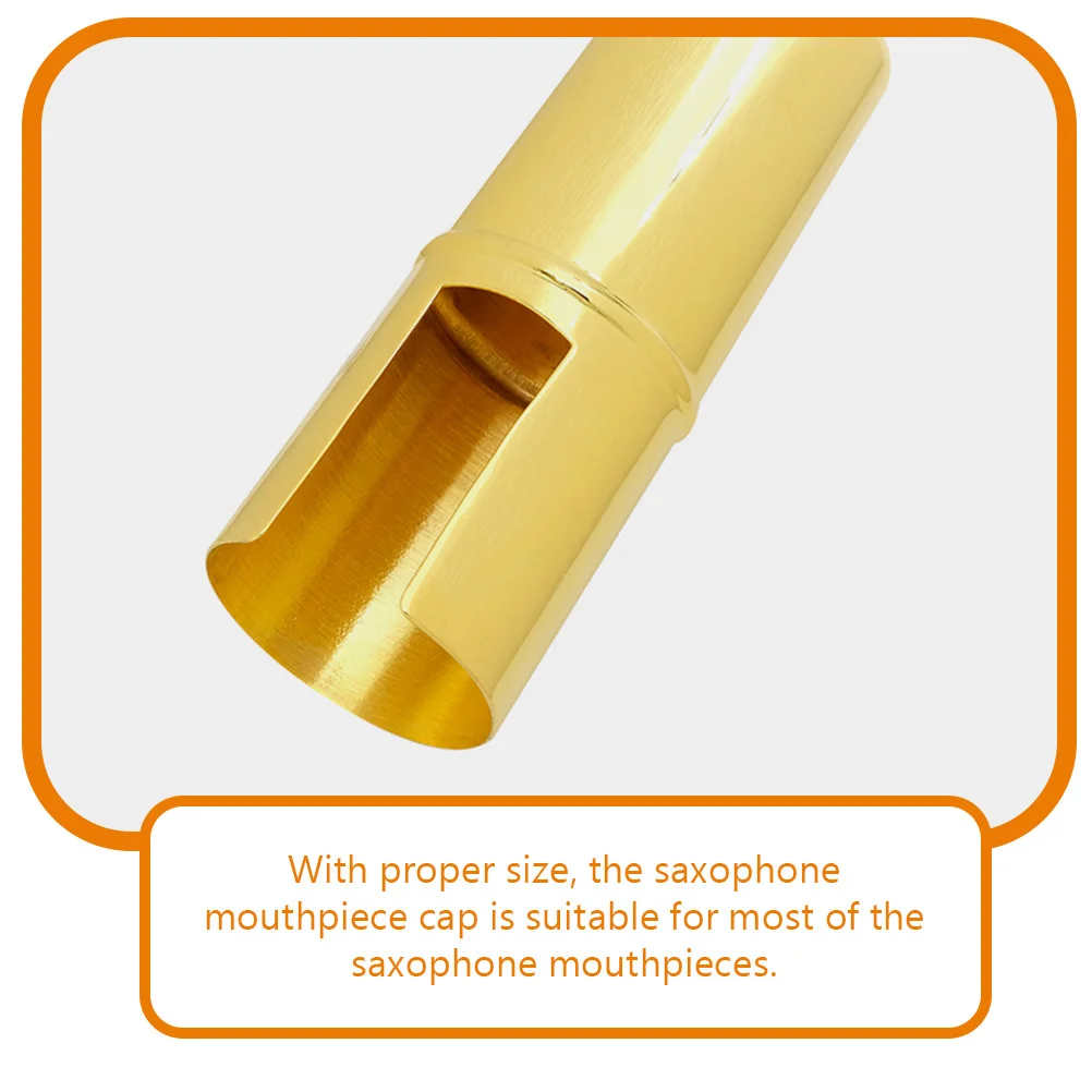 

Sax Metal Mouthpiece Cap Brass Sturdy Protective Cover Saxophone Accessory Sax Cap Cover Saxophone Accessories