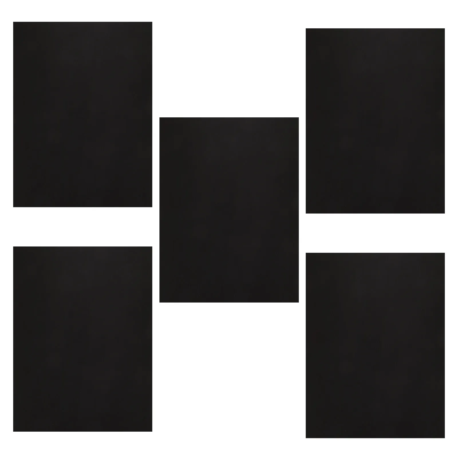 

5Pcs Black Matte Bag Bottom Insert Pad A4 Rectangle Shape Premium Stabilizer for Handbag Purse Tote DIY Luggage Protection