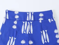 KONDALA Women Holiday Beach Print Trendy Pants Set Cami Tops Zipper Pants New Fashion 2026 Spring Summer Party Blue Mujer Set - Image 5