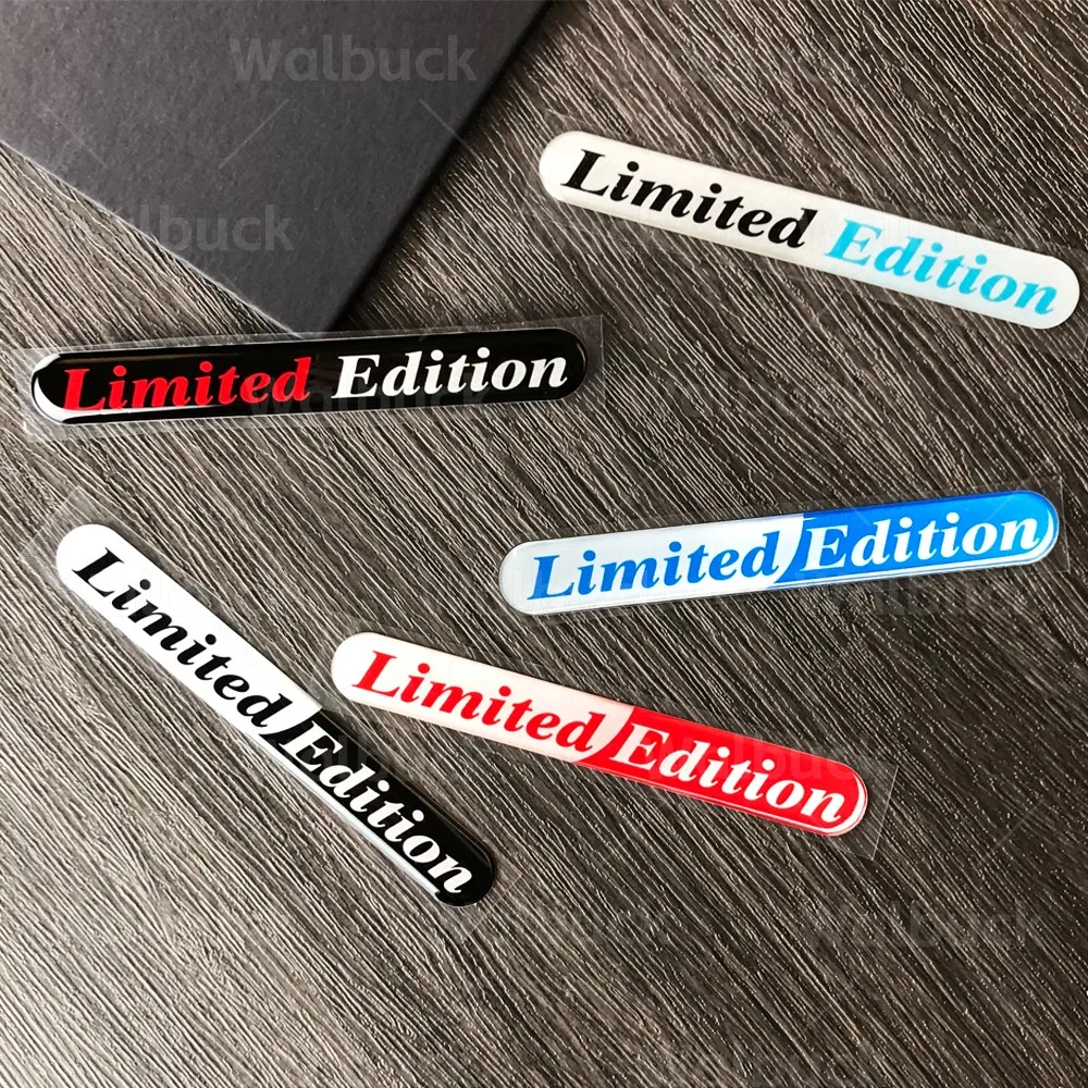 3D Epoxy Resin Reflective Sticker Motorcycle Racing Sport Emblem Limited Edition Decorative Auto Scooter Waterproof Decals