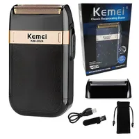 Original Kemei Rechargeable Shaver For Men Waterproof Electric Shaver Beard Machine Bald Head Electric Razor KM-2024 Extra Mesh