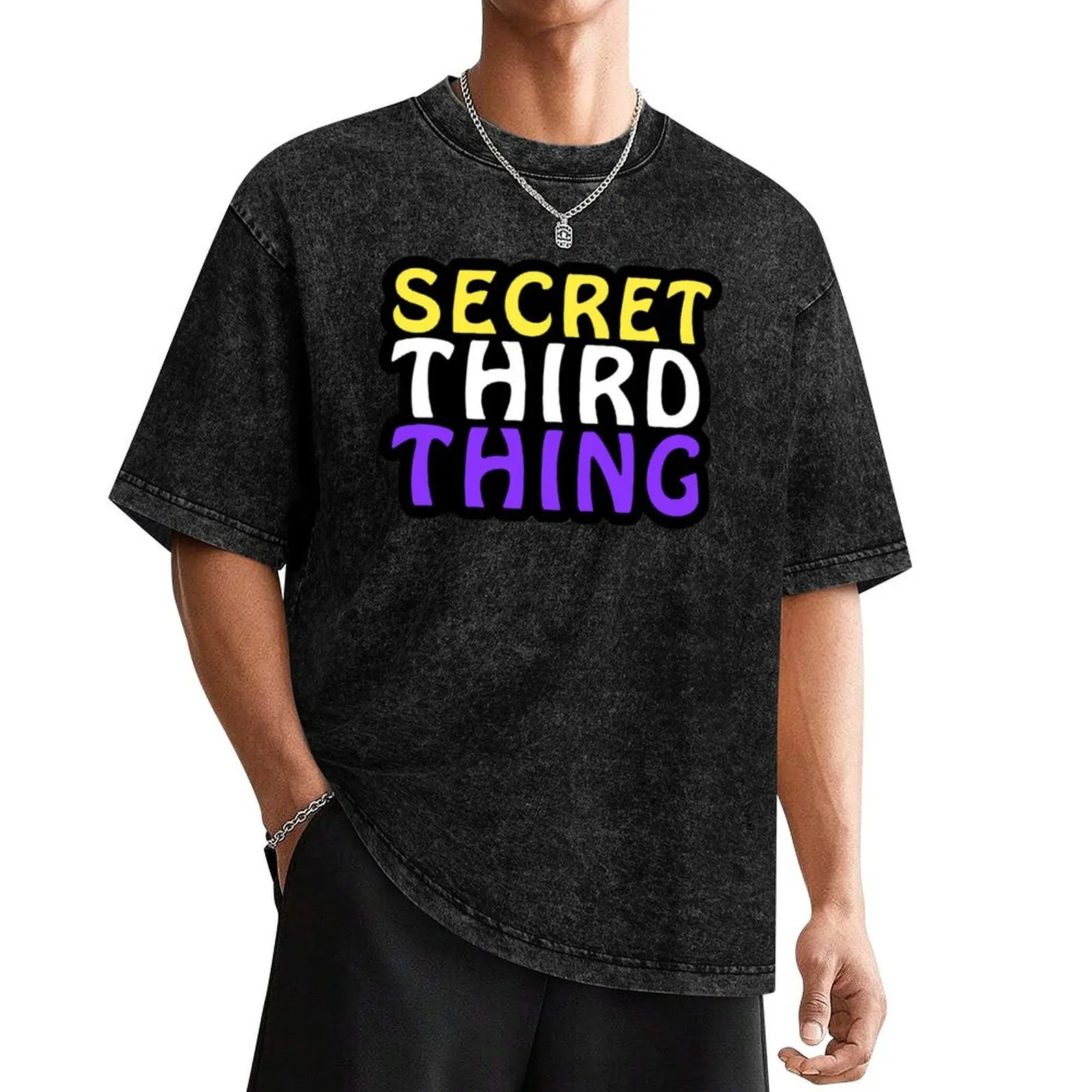 

Secret Third Thing T-Shirt anime shirt aesthetic clothes quick drying affliction shirts t shirts for men cotton