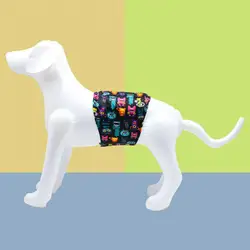 Breathable Dog Diaper Reusable Dog Diaper Lightweight Male Dog Diaper with Cartoon Print Washable Elastic Trim Belly for Pet