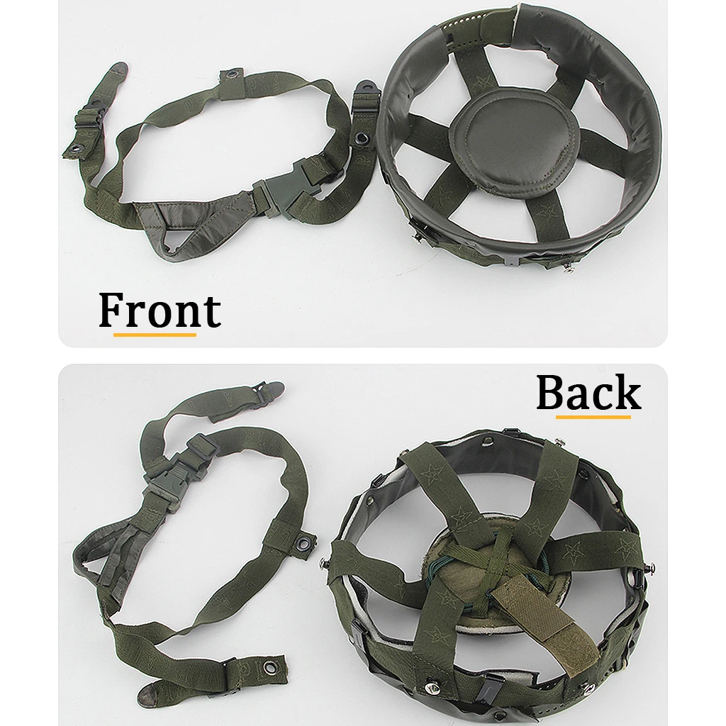 Sistema De Suspensão De Capacete M88, material De Pele De Carneiro Puro, kit De Almofada De Substituição, sistema De Suspensão De Couro Com Parafusos E Parafusos