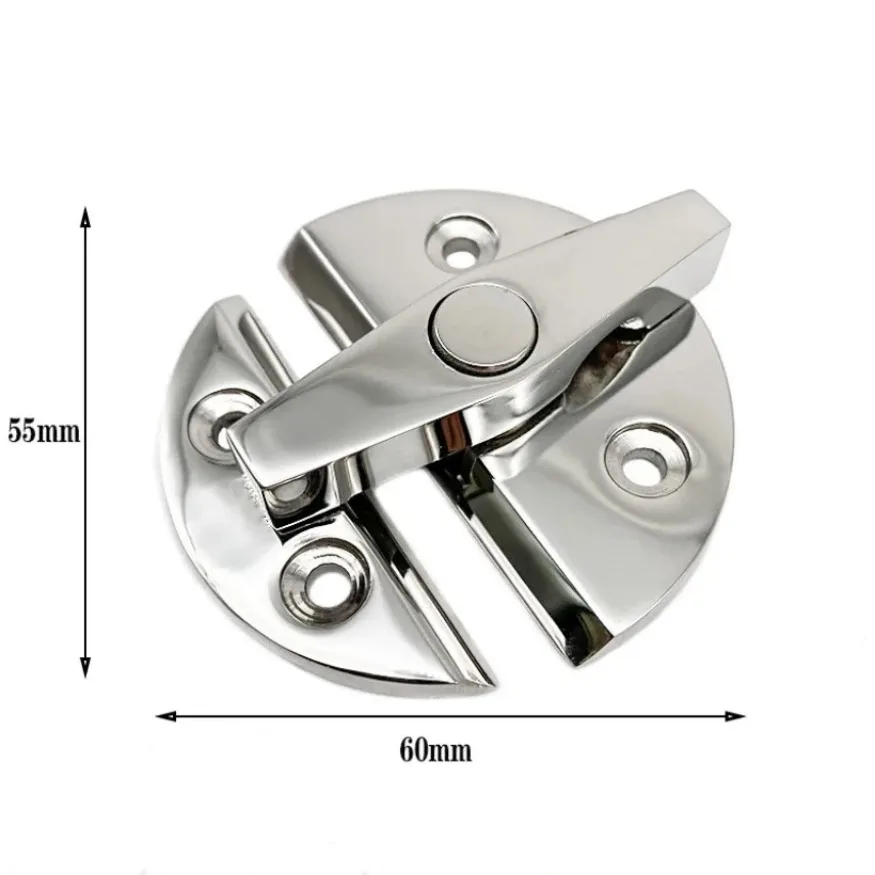 Loquet de loquet de porte d'armoire de bateau en acier inoxydable 316, qualité marine, bouton tournant rond, loquet de loquet de torsion, accessoires de quincaillerie marine, 1x