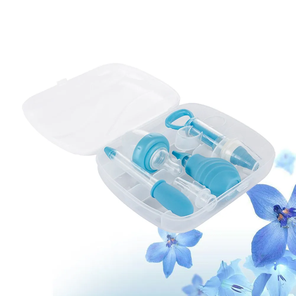 1Set Baby Medicine Feeder Tough PP Feeding Kit for Controlled Milk Water Formula Feeding Baby Syringes Storage Box
