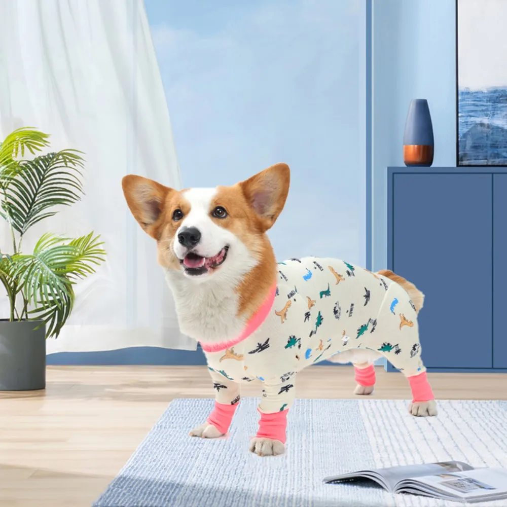 After Surgery Dog Recovery Onesie For Post Spay Body Suit for Male and Female Dogs Comfortable Pet Pajamas Jammies