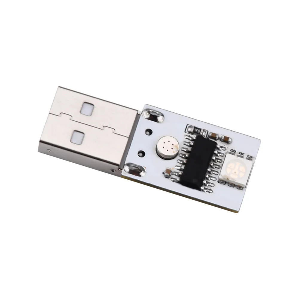 Mini kieszeń karty USB dioda LED dużej mocy Module1W LED inteligentny chiński/j. Angielski nocna kontrola światła moduł 6 kolory dowolnie zmieniać