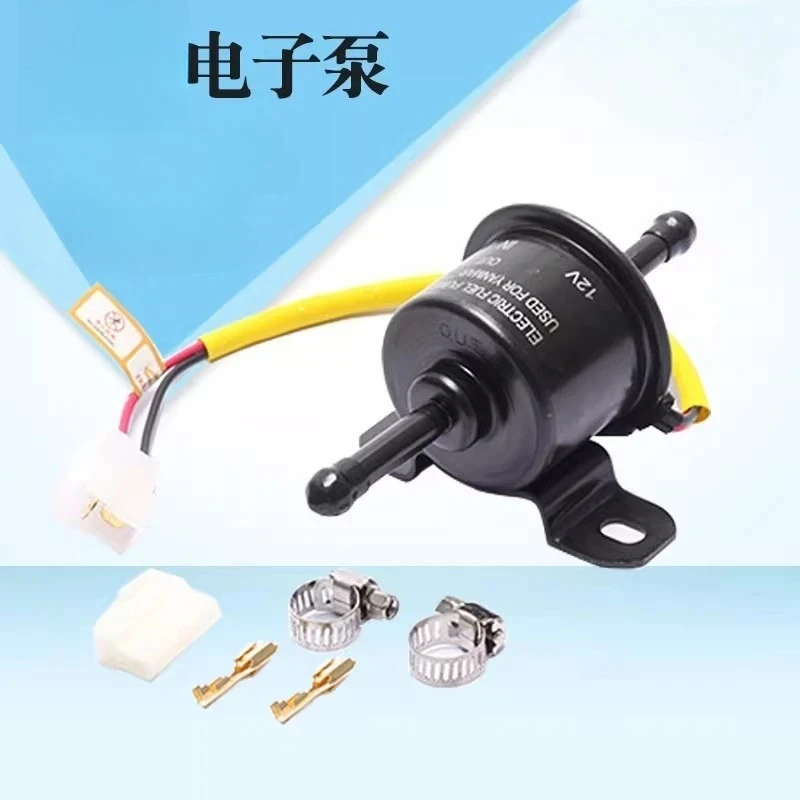 All-copper external fuel pump 12V24V (suitable for Yanmar electronic pump) Excavator Pickup Truck