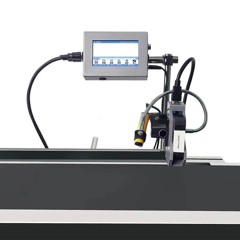 Online TIJ Inkjet Printer, Continuous Industrial Date & Label Printer for Bottles & Boxes
