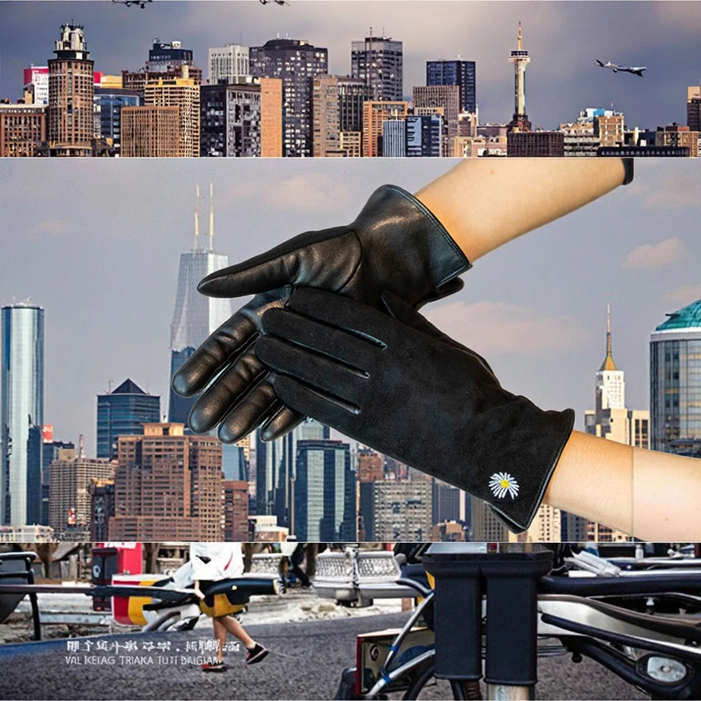 Factory direct sales of men's and women's thermal leather gloves