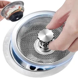 Sink Drains Filter Stainless Steel Sink Sewer Mesh Strainers Kitchen Tools Bathroom Floor Drains Hair Catcher Waste Plug Filter