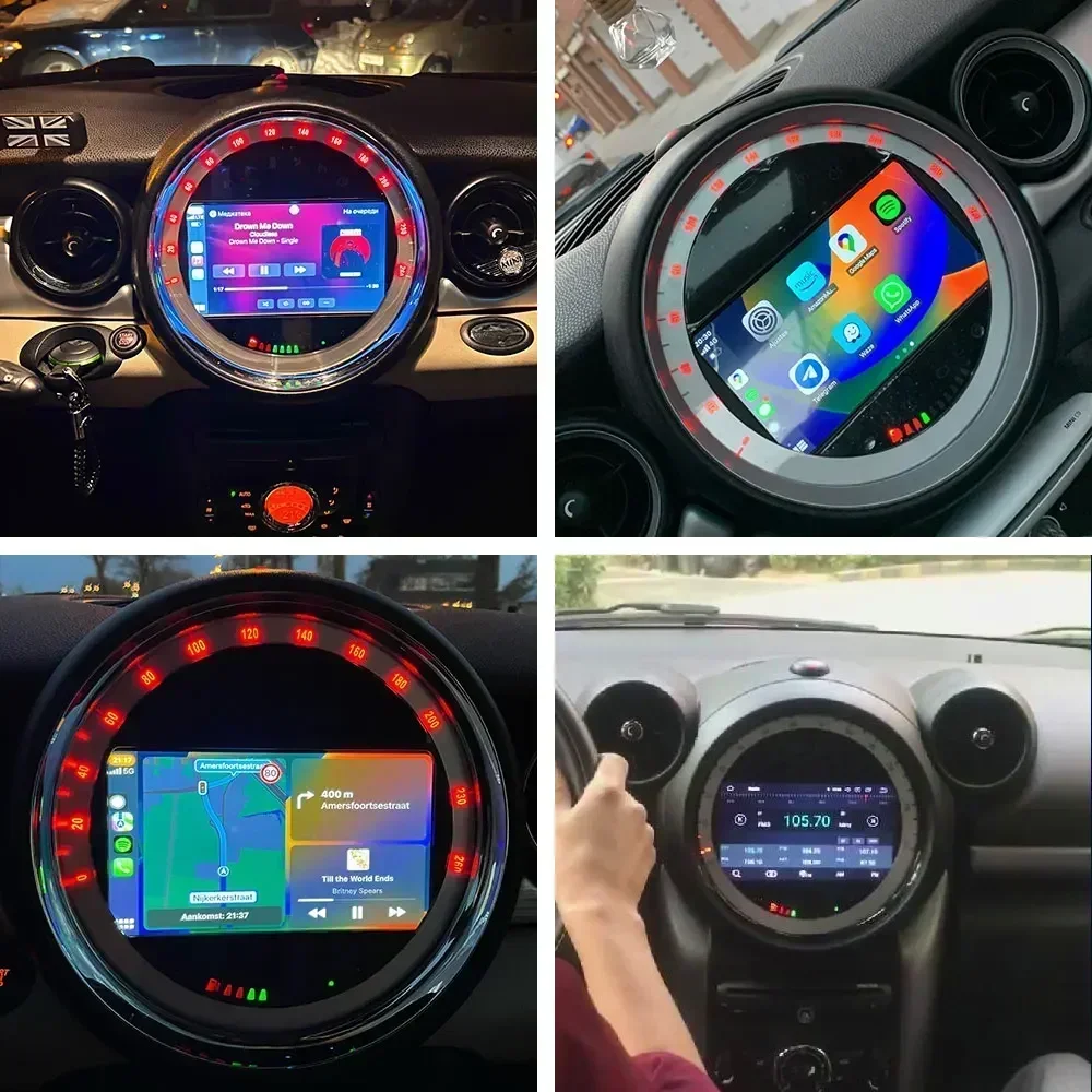 Chstek-カーマルチメディアラジオ,Android 13, Carplay for mini Cooper r56,r57,r58 s,clubman,clubvan,bluetooth,ナビゲーション,wifi,4g,ステレオ