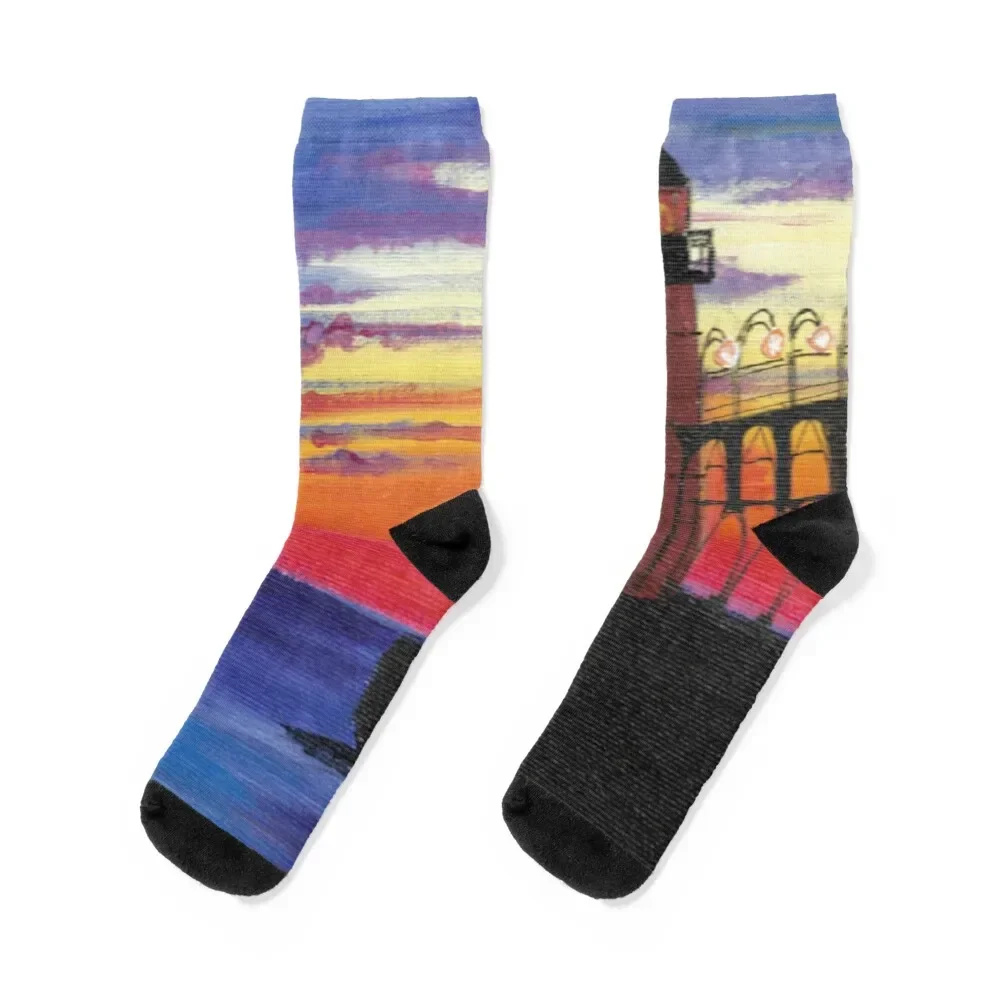 

South Haven Lighthouse Socks ankle anti-slip Socks For Girls Men's