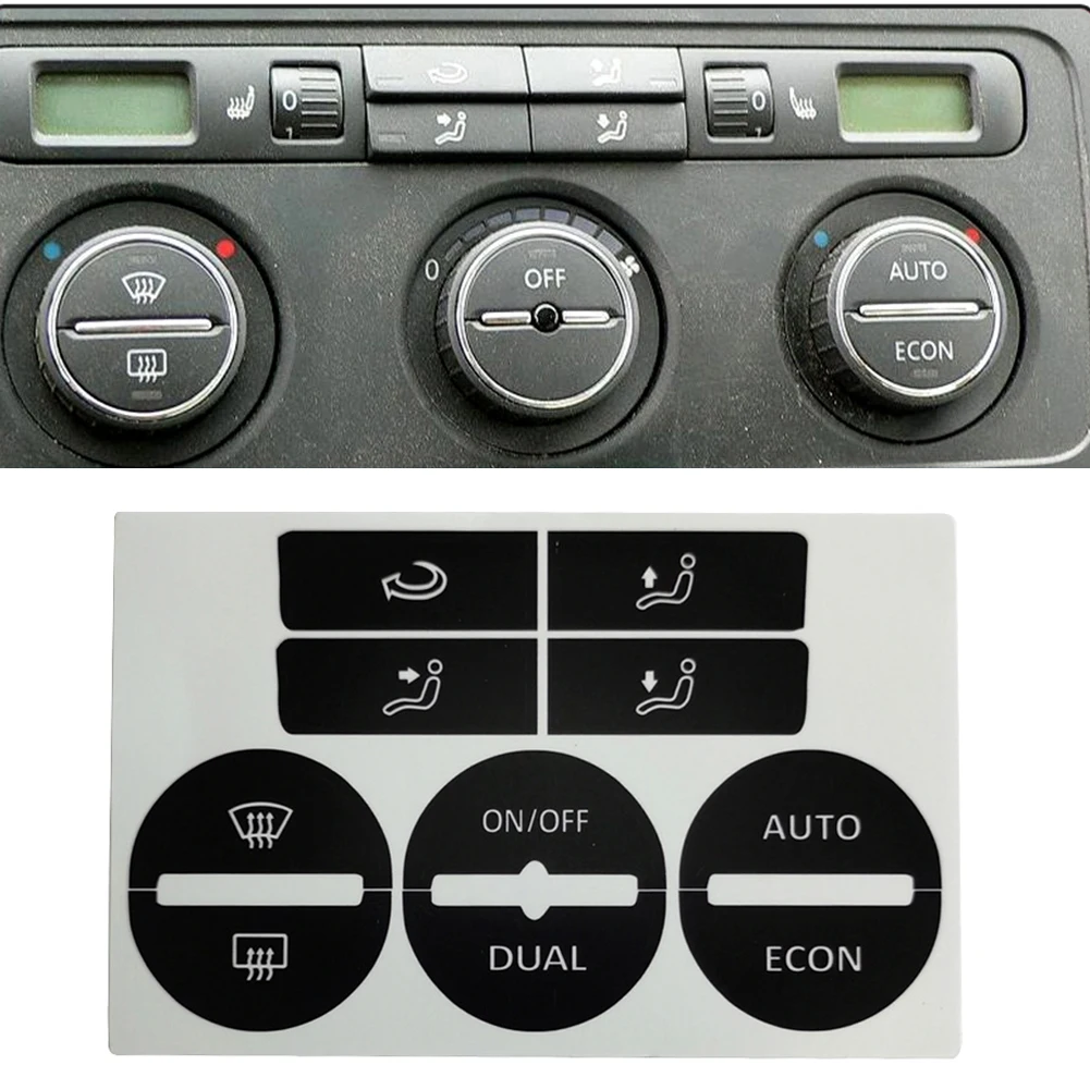 For GOLF- Mk5 2004~2008 For PASSAT- 2005~2010 Air Condition AC Climate Control Worn Peeling Button Repair Decal Sticker PVC