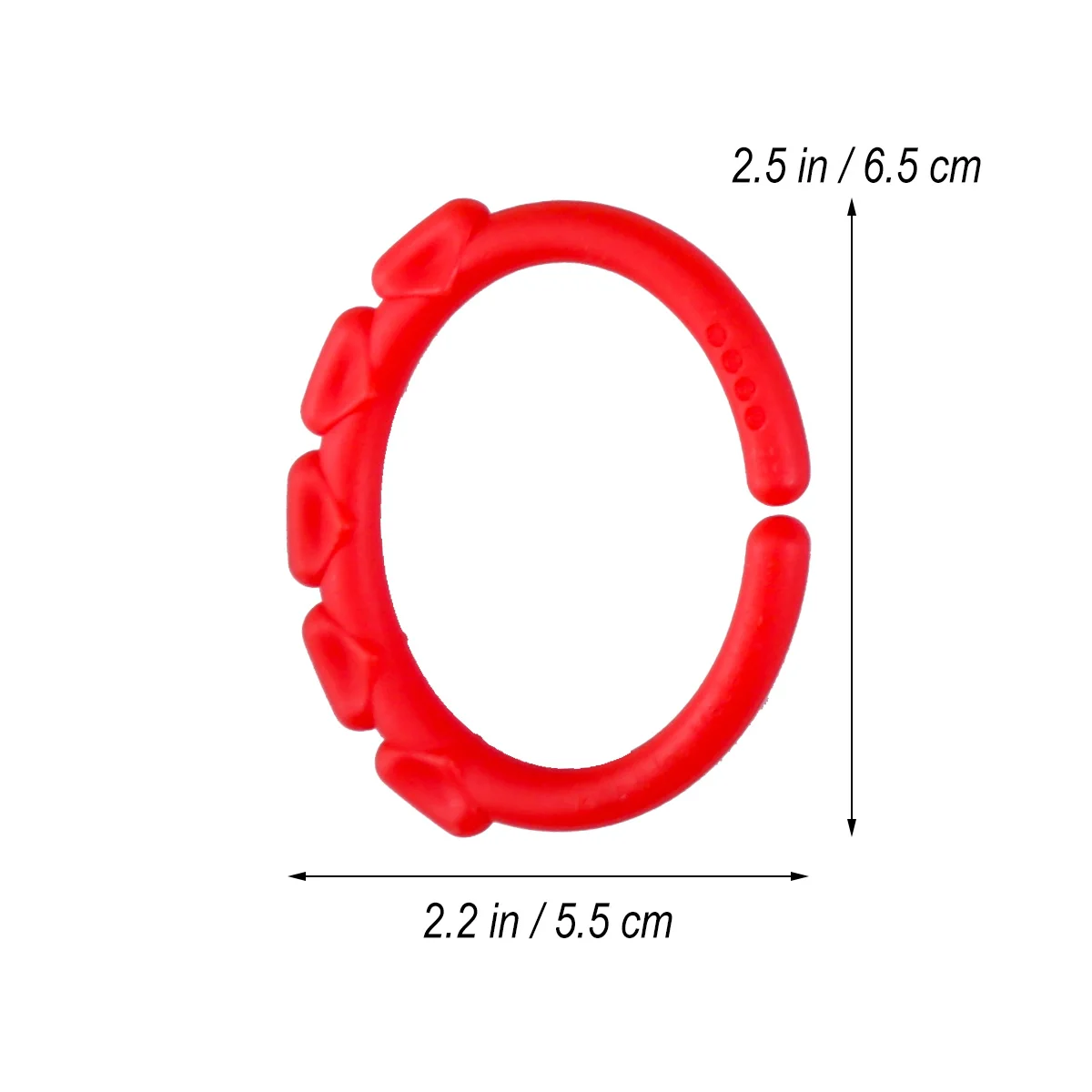 

24Pcs Baby Teether Ring Links Soft Safe for Stroller Infant Car Seat Travel Teether Rings Stroller Toys