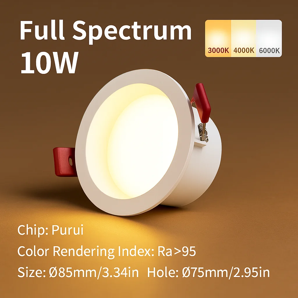 

LED Downlight Anti Glare Aluminum AC110 220V Ceiling Light Dimmable 12W LED Spotlight Living Room Shopping Mall Hotel Lighti