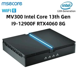 Nowy Msecore MV300 Intel Core 13 Gen I9-12900F RTX4060 8G karta graficzna Mini komputer dla graczy komputer stacjonarny okna 11 WiFi6 BT5.3