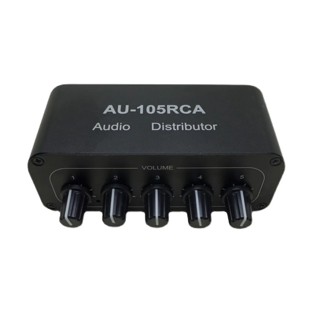 1-IN-5-OUT HiFi Stereo RCA Audio Splitter /Selector Tone Controller Portable Audio Switcher Box Mini Distributor US Plug