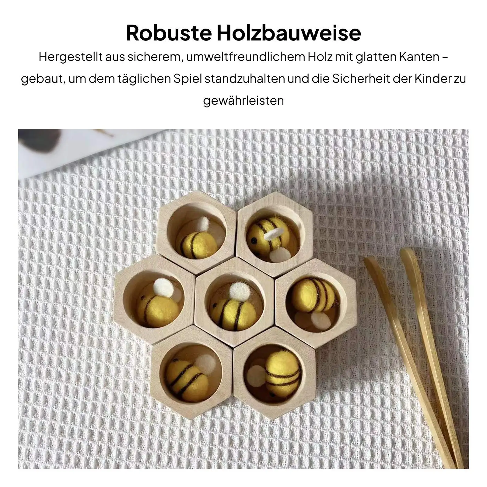 Holz-Bienenstock-Spiel, frühe Bildung, Kindheit, kognitiv, früh