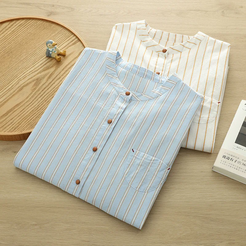 ใหม่2025ฤดูร้อนผ้าฝ้ายแขนสั้นเสื้อผู้หญิงยืนลายลูกไม้Patchwork, MoriสาวหวานOLเดินทางเสื้อหลวมT54014CC