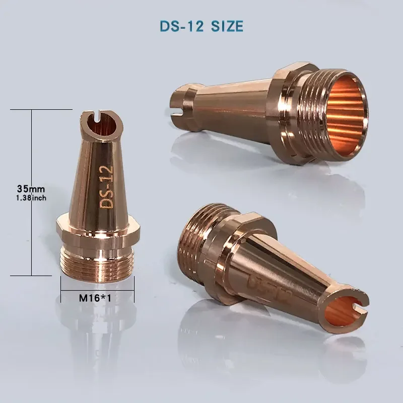 M16 Fiberlaser Lasersysteem Koperdraadtoevoermondstuk AS-12 BS-16, 1 Set Reserveonderdelen voor SUP23T HW980 4-in-1 Laserlaskop