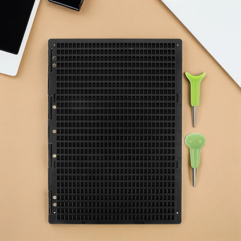 1Set Braille Writing Board 27x30 Large Capacity Tactile Writing Surface Thickened Design for Stability Braille Learning