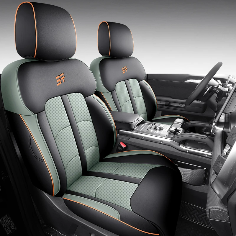For Jetour Shanhai T2 Jetour T2 Custom Fit Car Accessories Seat Covers Artificial Leather Front Rear Full Set Full Covered 5seat