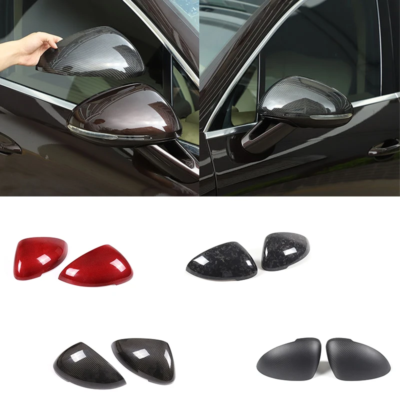

For Porsche Macan/95B/9YA 2014-2022 exterior mirror cover Protective cover Real carbon fiber LHD without parallel auxiliary