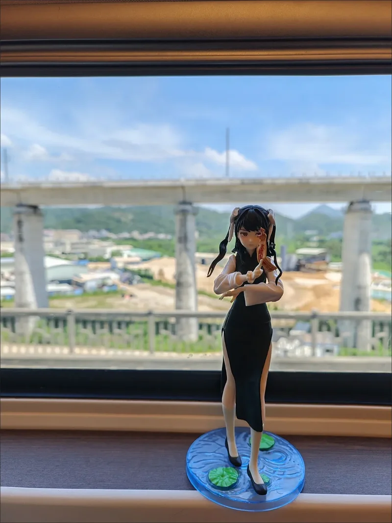 Figurki Kawaii Cheongsam Taoist Lori Girl, anime, animacja, statuetka, model, ręcznie robiona dekoracja z podstawką, ozdoba, prezent dla chłopca