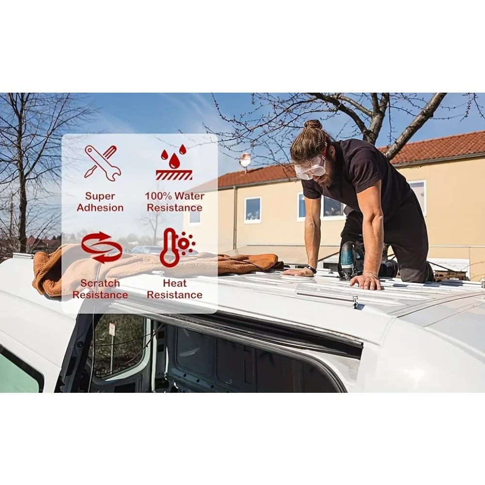 Butyl Waterproof Tape Self-adhesive Sealing Tape Wall Pool Roof Crack Duct Repair Sealed Self Adhesive Tape