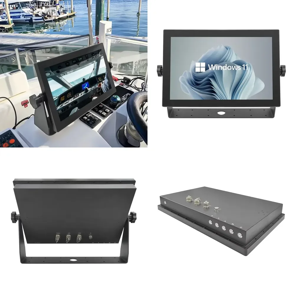 【2026 New Arrival】 21.5 Inch Marine/yachts Ip67 Waterproof Hd Display 1000-1500Nits Industrial Touch Screen with