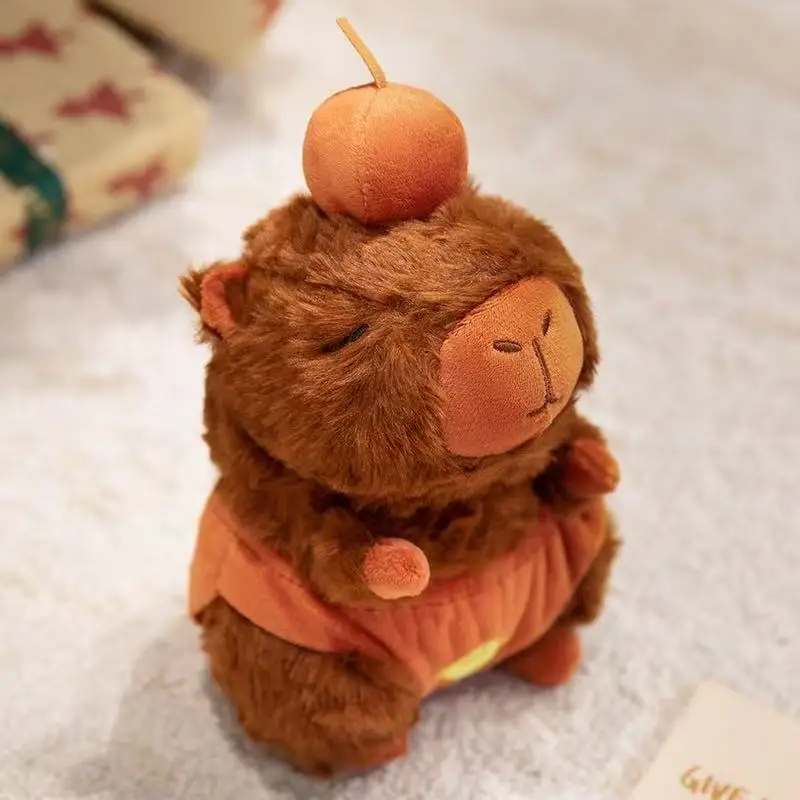 최신 장난 꾸러기 과일 Kapibala Kawaii 봉제 인형, 인형, 만화 애니메이션 귀여운 어린이 생일 선물, 재미있는 인형