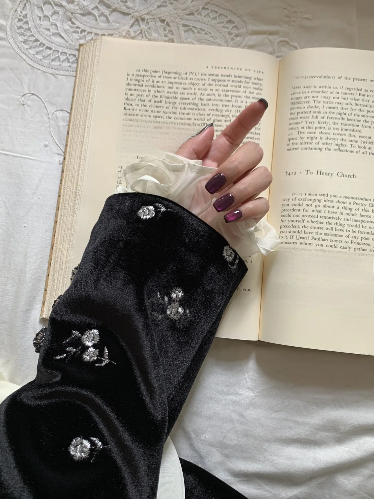 

Silver Rose Embroidery Velvet Suit Knitted Vest orts Women's Busin Casual Collar Long Sve Single Button Closure