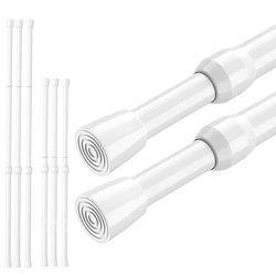 40-280CM Multi Purpose Spring Loaded Extendable Telescopic Curtain Pole Tension Rail Net Voile Pole Net Telescopic Rods Curtain