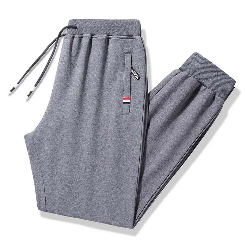 Newest Mens Knitted Sweat Joggers Elastic Waist Jogging Pants Men Sport Long Fitness Sportswear Trousers Plus Size 8XL