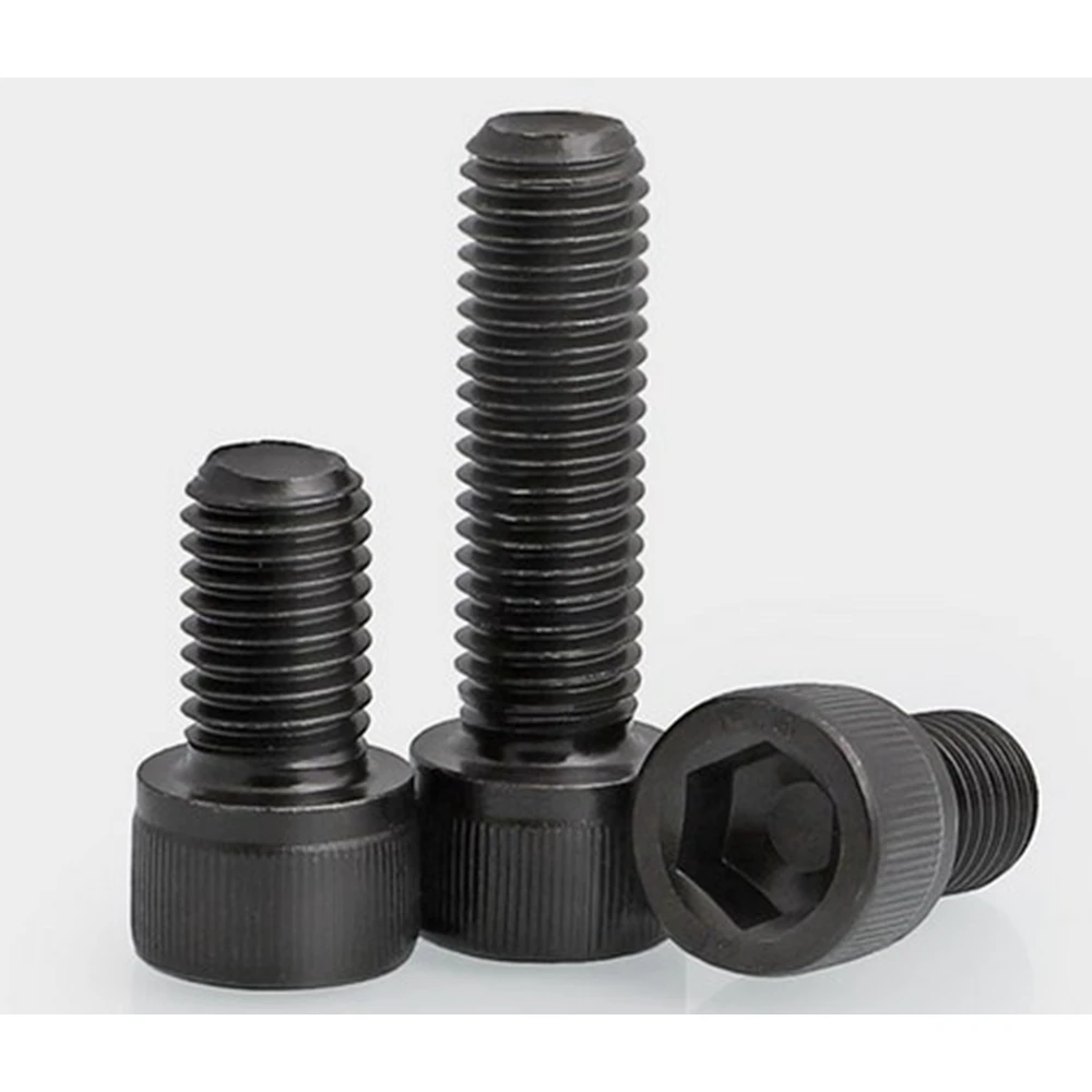 Lots of M3 Socket Head Cap Screws Bolt 12.9 Grade Alloy Steel 6mm 8mm 10mm 12mm Black Oxide Finish Thread Length 16mm 25mm 30mm